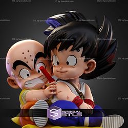 Goku and Krillin Cloud Fly STL Files