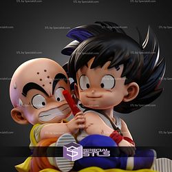 Goku and Krillin Cloud Fly STL Files