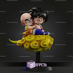 Goku and Krillin Cloud Fly STL Files