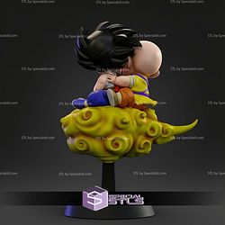 Goku and Krillin Cloud Fly STL Files