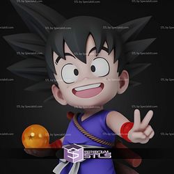 Goku Dragon Ball Chibi 129mm STL Files