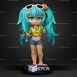 Hatsume Miku Chibi 170mm STL Files