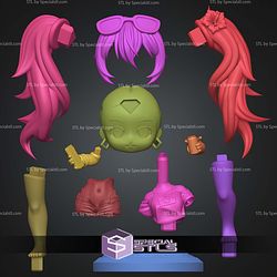 Hatsume Miku Chibi 170mm STL Files