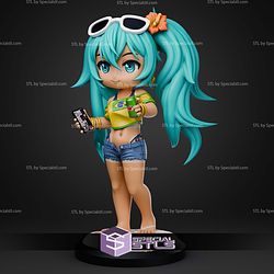 Hatsume Miku Chibi 170mm STL Files