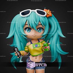 Hatsume Miku Chibi 170mm STL Files
