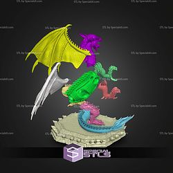 Heroes 3 Gold Dragon STL Files