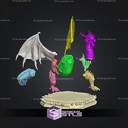 Heroes 3 Gold Dragon STL Files