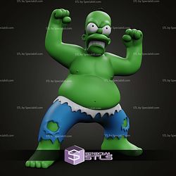 Homer Simpson Hulk STL Files
