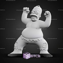 Homer Simpson Hulk STL Files