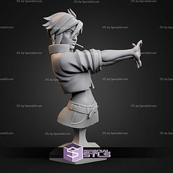 Invisigal Cigarette Bust STL Files