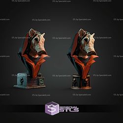 Jigsaw Pig Face Bust STL Files