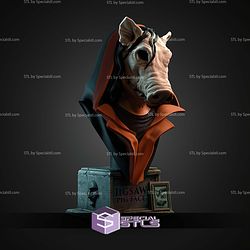 Jigsaw Pig Face Bust STL Files