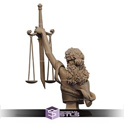 Justice Girl Fanart Bust STL Files