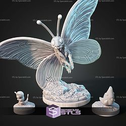 Kaiju Pokemon Butterfree Butterfly STL Files
