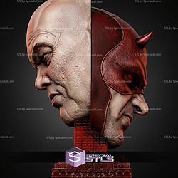 Kingpin and Daredevil Portrait Bust 282mm STL Files