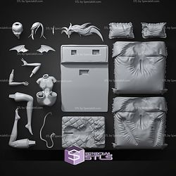 Kneesocks Panty and Stocking on Bed NSFW STL Files