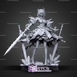 Laevatain Surtr Arknights 267mm STL Files