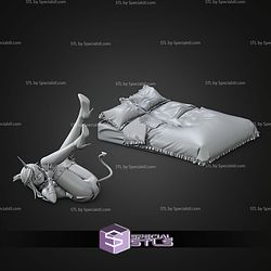 Kneesocks Panty and Stocking on Bed STL Files