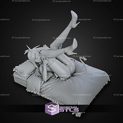 Kneesocks Panty and Stocking on Bed STL Files