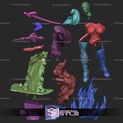Lady Deadpool in Action NSFW STL Files