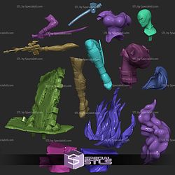 Lady Deadpool in Action STL Files