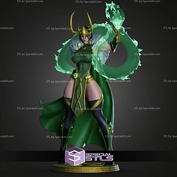 Lady Loki Green Dragon STL Files