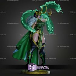 Lady Loki Green Dragon STL Files