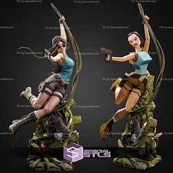 Lara Croft Jungle Action 328mm STL Files
