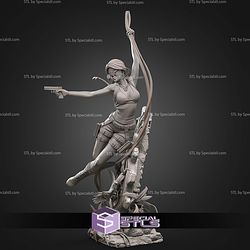 Lara Croft Jungle Action 328mm STL Files