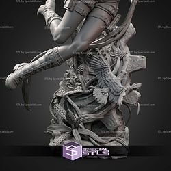 Lara Croft Jungle Action 328mm STL Files