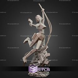 Lara Croft Jungle Action 328mm STL Files