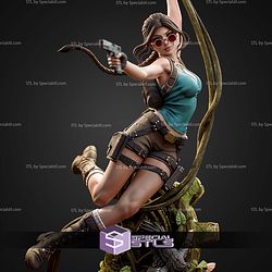 Lara Croft Jungle Action 328mm STL Files