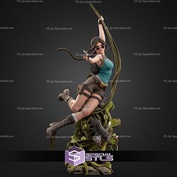 Lara Croft Jungle Action 328mm STL Files