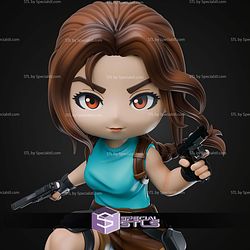 Lara Croft Tomb Raider Chibi 166mm STL Files