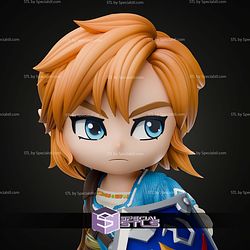 Link Breath of The Wild Chibi 177mm STL Files