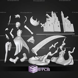 Maka Albarn Soul Eater Diorama 250mm STL Files