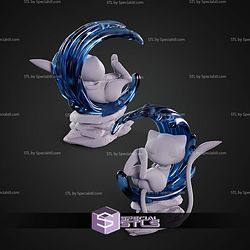 Mew Pokemon Sleeping 1-8 STL Files