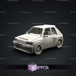 Model Kit Car STL Files Peugeot 205 Turbo 16