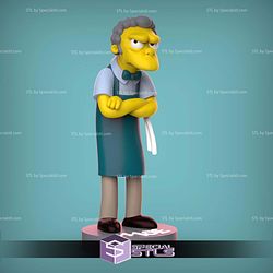 Moe Szyslak The Simpsons 150mm STL Files