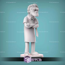 Moe Szyslak The Simpsons 150mm STL Files