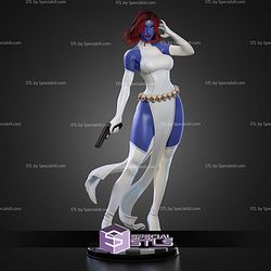 Mystique X Men with Gun H300mm STL Files