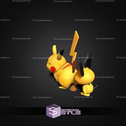 Pichu and Pikachu STL Files