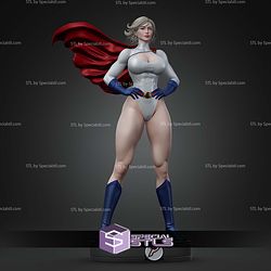 Power Girl Super Hero Pose STL Files