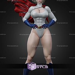 Power Girl Super Hero Pose STL Files