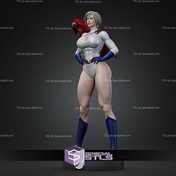 Power Girl Super Hero Pose STL Files