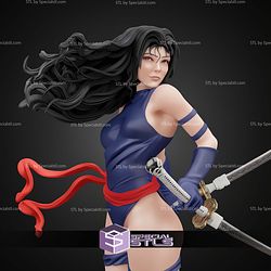 Psylocke in the Air STL Files