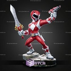 Red Ranger Catoon Style 192mm STL Files