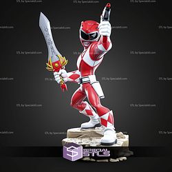 Red Ranger Catoon Style 192mm STL Files