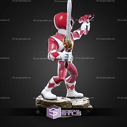 Red Ranger Catoon Style 192mm STL Files