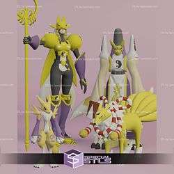 Renamon Evolution Pack STL Files